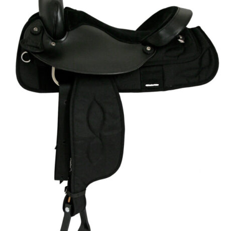 Big Horn Black Synthetic Saddle