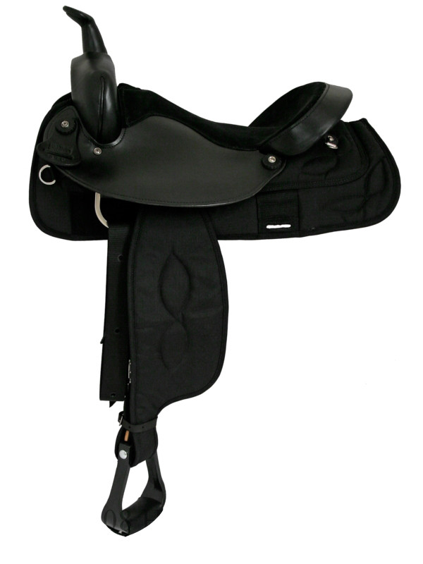 Big Horn Black Synthetic Saddle