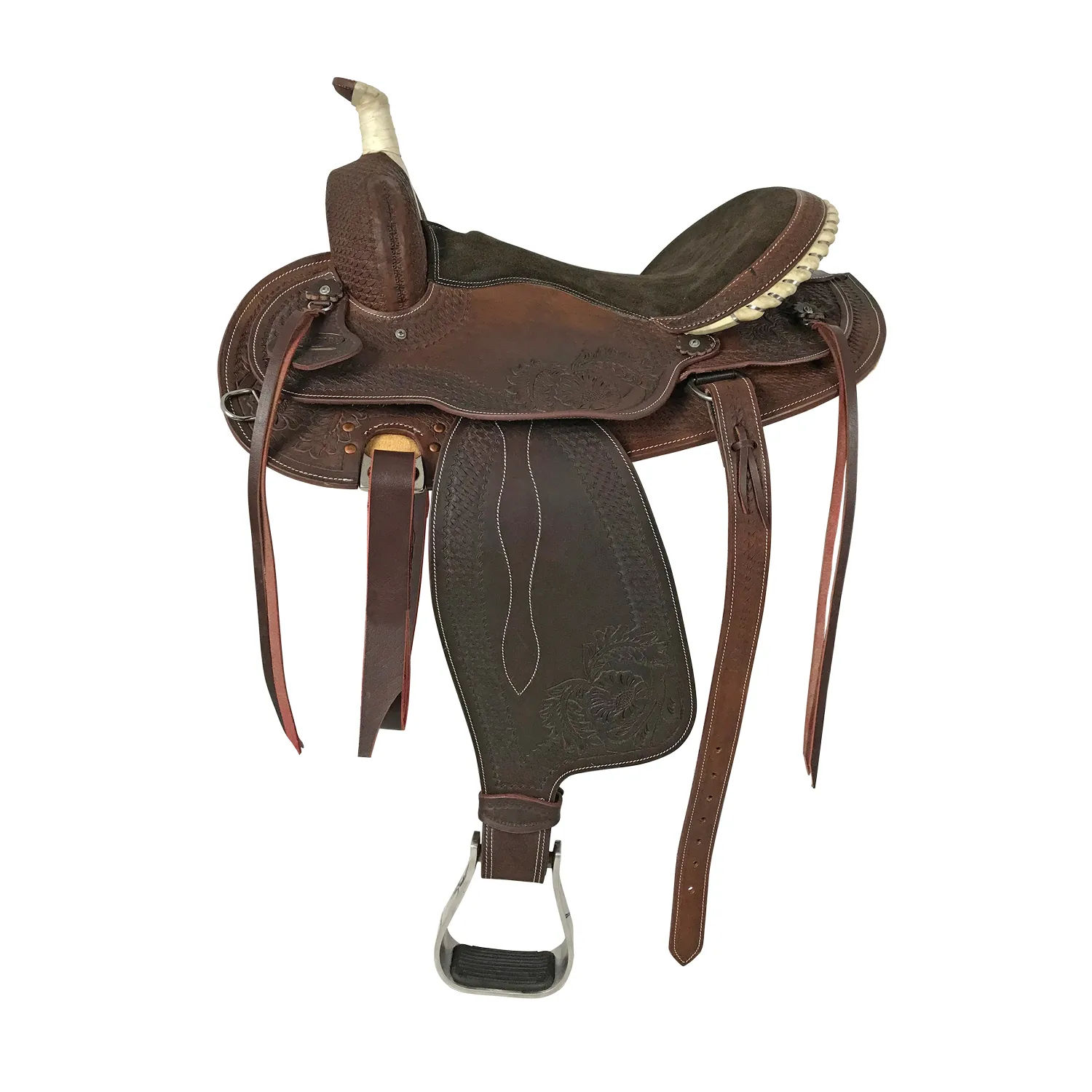 Big Horn Round Skirt Barrel Front Trail Saddle 264