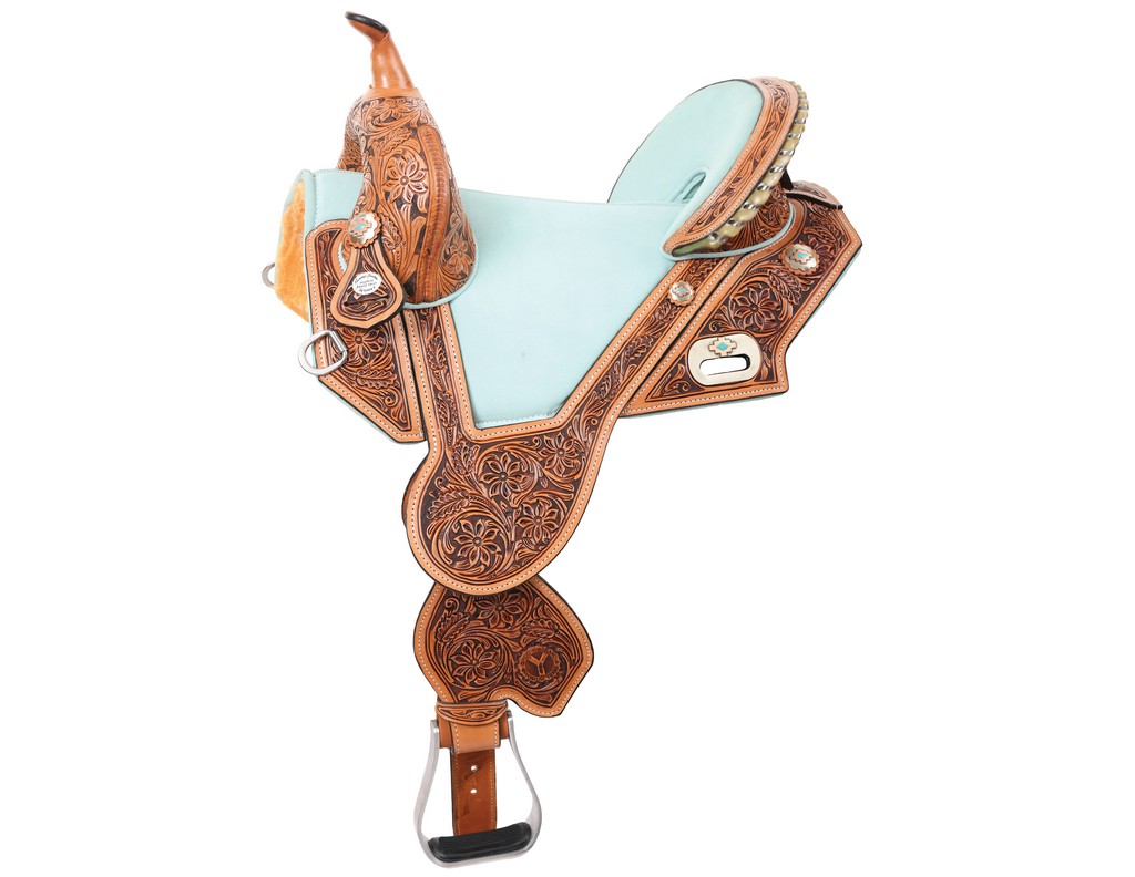 Circle Y Tammy Fischer Blue Roan Barrel Saddle